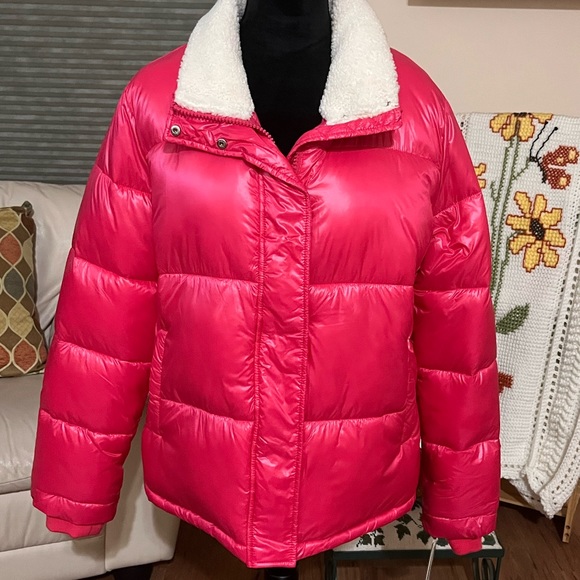 Koolaburra Jackets & Blazers - Kookaburra by UGG bright pink puffer jacket, size L, NWT
